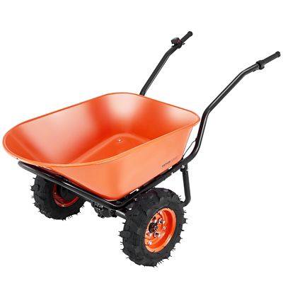 VEVOR Electric Wheelbarrow Cart, 500 W Powered Utility Garden Wagon Dump Cart, 7 cu. ft. Load & 573 lb. Capacity