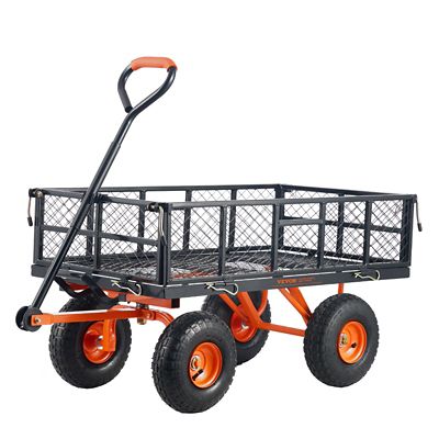 VEVOR Garden Cart, Sturdy Metal Construction with Simple Assembly