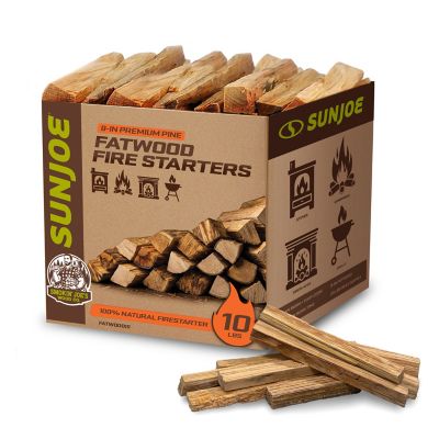 Sun Joe All-Natural Fire Starter Sticks Pine Kindling for Fireplaces, Campfires, Wood Stoves, Fire Pits & Grills, 10 lb.