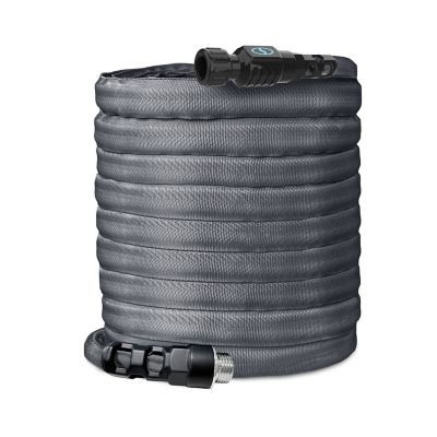 Aqua Joe Kink Twist-Resistant Weather-Resistant FiberJacket Garden Hose 100 ft. 5/8 in. Diameter