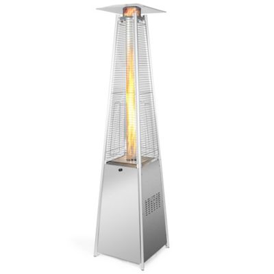 OuterMust 48,000 BTU Pyramid Patio Heater with Stainless Steel Design and Ignition
