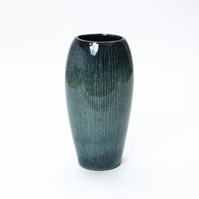 LuxenHome 23 in. Tall Ceramic Planter, Decorative Round Pot for Plants & Flowers