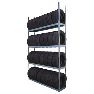 Martins Industries 4-Tier Tire Storage Rack For Passenger & Light Truck Tires - 88 x 16 x 117 in.