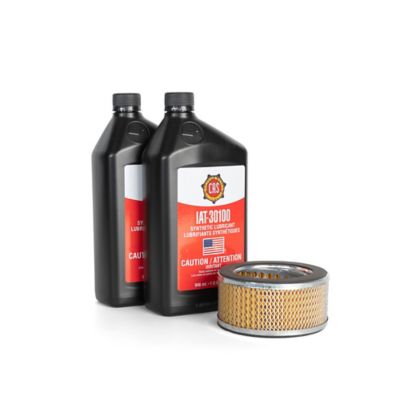 PTO Heavy Duty Equipment 2 qt. Full Synthetic Reciprocating Compressor Oil, 1 Air Filter Service Kit.