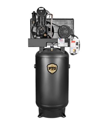 PTO Heavy Duty Equipment 7.5 hp, 220V/3 80 gal. Air Compressor