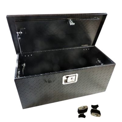 Hornet Outdoors Can Am Defender Direct Attach Black Aluminum Diamond Plate LARGE Tool Box Fits Can Am Defender