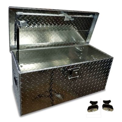 Hornet Outdoors Can Am Defender Direct Attach Aluminum Diamond Plate LARGE Tool Box Fits Can Am Defender