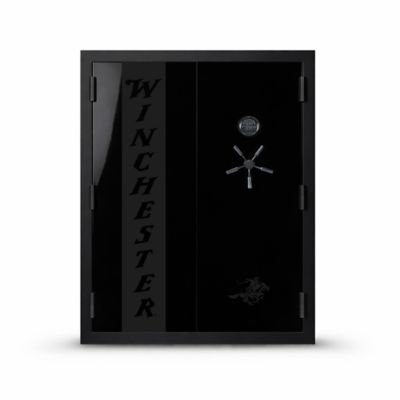 Winchester Safes Evolution Stealth Hybrid Safe, Black Textured Body & Black High Gloss Doors, 30-Gun, 90 min. Fire Rate