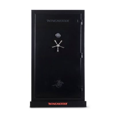 Winchester Safes Ranger Stealth 44 CF Safe, Black Textured Body & Black High Gloss Doors, 55-Gun, 45 Min FR