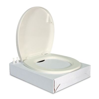 Thetford Round Toilet Seat, Closed Front, Bone