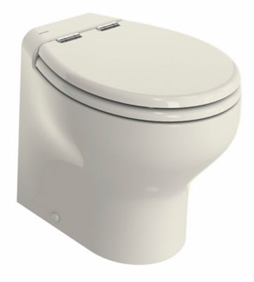 Thetford Tecma Silence Plus 2G Toilet, Sleek Profile, Electric Flush, Bone