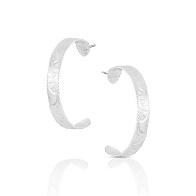 Montana Silversmiths Olivia's Reins Hoop Earrings