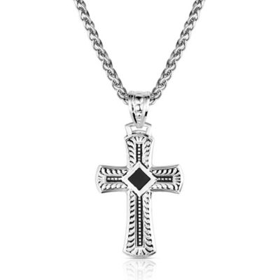 Montana Silversmiths Sundown Ridge Cross Necklace