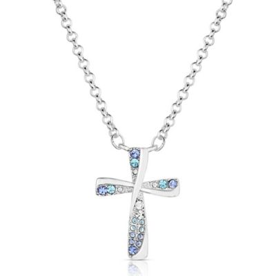 Montana Silversmiths Faith in Lights Cross Necklace