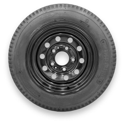 RubberMaster Rubbermaster 5.30-12 4 Ply TL Highway Rib Tire on a 5 on 4.5 Bolt Black Modular Wheel