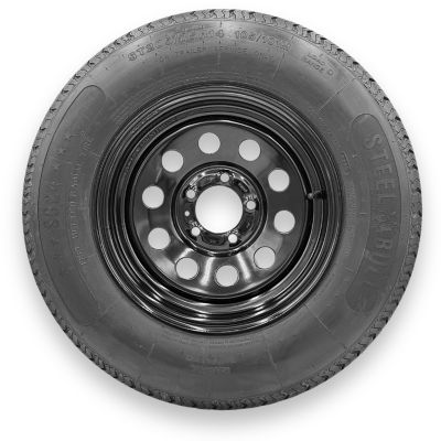 SteelMaster SteelBull ST205/75R14 8 Ply TL Highway Rib Tire on a 5 on 4.5 Bolt Black Modular Wheel