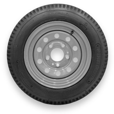 RubberMaster Rubbermaster 5.30-12 4 Ply TL Highway Rib Tire on a 5 on 4.5 Bolt Silver Modular Wheel