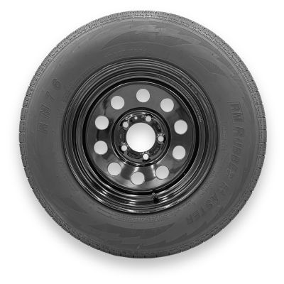 RubberMaster ST205/75R14 6 Ply TL Highway Rib Tire on a 5 on 4.5 Bolt Black Modular Wheel