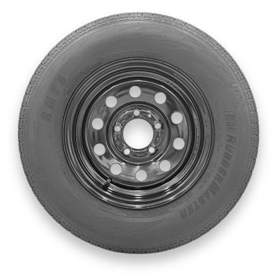 RubberMaster ST175/80R13 8 Ply TL Highway Rib Tire on a 5 on 4.5 Bolt Black Modular Wheel