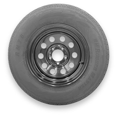 RubberMaster ST205/75R14 8 Ply TL Highway Rib Tire on a 5 on 4.5 Bolt Black Modular Wheel