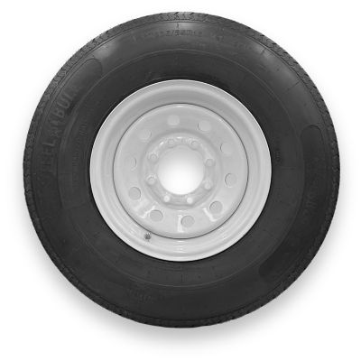 SteelMaster ST235/80R16 10 Ply TL Highway Rib Tire on a 8 on 6.5 Bolt White Modular Wheel