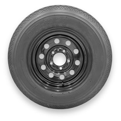 RubberMaster B78-13 (ST175/80D13) 6 Ply TL Highway Rib Tire on a 5 on 4.5 Bolt Black Modular Wheel