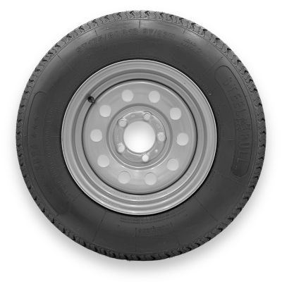 SteelMaster SteelBull ST175/80R13 8 Ply TL Highway Rib Tire on a 5 on 4.5 Bolt Silver Modular Wheel