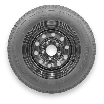 RubberMaster Rubbermaster 5.30-12 6 Ply TL Highway Rib Tire on a 5 on 4.5 Bolt Black Modular Wheel