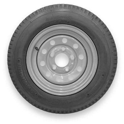 RubberMaster Rubbermaster 5.30-12 6 Ply TL Highway Rib Tire on a 5 on 4.5 Bolt Silver Modular Wheel