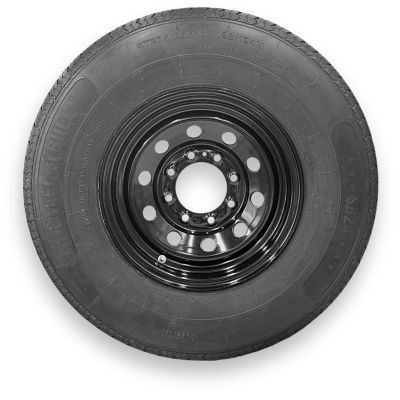 SteelMaster SteelBull ST235/85R16 12 Ply TL Highway Rib Tire on a 8 on 6.5 Bolt Black Modular Wheel