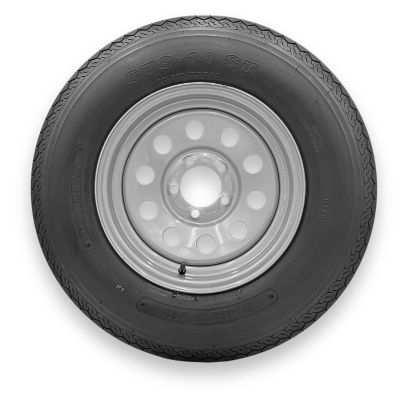 RubberMaster Rubbermaster F78-14, ST205/75D14, 6 Ply TL Highway Rib Tire on a 5 on 4.5 Bolt Silver Modular Wheel