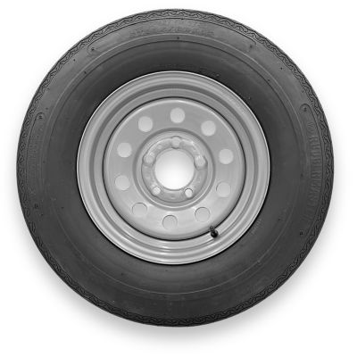 RubberMaster Rubbermaster C78-13 (ST185/80D13) 6 Ply TL Highway Rib Tire on a 5 on 4.5 Bolt Silver Modular Wheel
