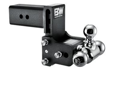 B&W Tow & Stow Tri Ball Adjustable Ball Mount, 4-1/2 in. Drop, 4 in. Rise, TS30048B