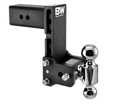 B&W Tow & Stow Dual Ball Adjustable Ball Mount, 7-1/2 in. Drop, 7 in. Rise, TS30040B