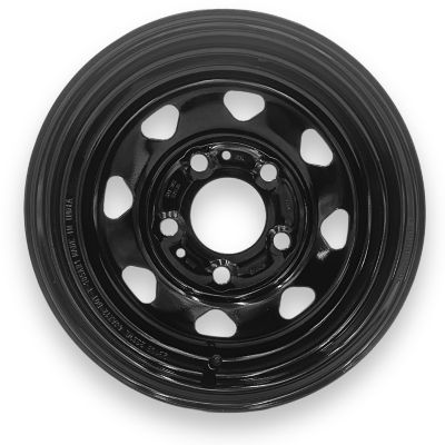 SteelMaster Steel Master 12x4 5 on 4.5 Bolt Eight Spoke, Black
