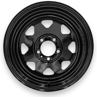 SteelMaster Steel Master 15x6 5 on 4.5 Bolt Eight Spoke Black