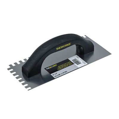 THEWORKS 9 x 4in. Finishing Floor Notched 1/4 x 3/8 x 1/4in. Trowel