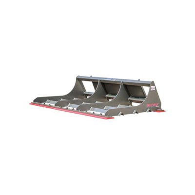 GreyWolf Land Plane Attachment for Skid Steer Loaders Gray/Red Powder Coat