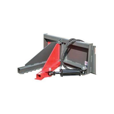 GreyWolf Tree Puller Attachment for Skid Steer Loaders Gray/Red Powder Coat