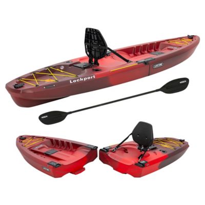 Lifetime Lockport 9 ft. 4 in. Sit-On-Top Modular Kayak with Paddle, Volcano Fusion