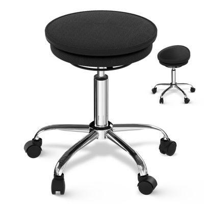 Uncaged Ergonomics Wobble Stool Air, Rolling Balance Ball Chair with Wheels, Adjustable Height, 19-25.5 in., 250 lb. Capacity