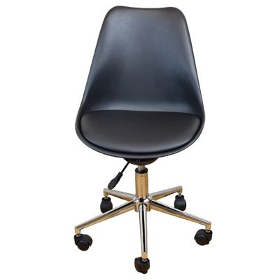Uncaged Ergonomics Active Task Chair, Armless Office Balance Chair with Casters, Adjustable Seat Height, 19.5-25.5 in., 250 lb.