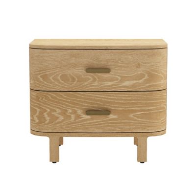 Manhattan Comfort 2-Drawer Solara 30 in. Solid Wood Nightstand