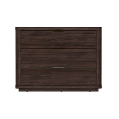 Manhattan Comfort 3-Drawer Evelyn 32 in. Nightstand