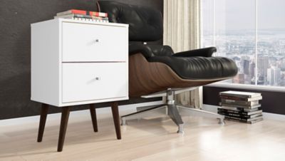Manhattan Comfort 2-Drawer Liberty 18 in. Nightstand