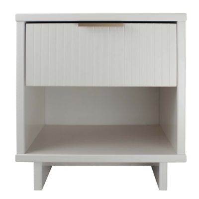 Manhattan Comfort 1-Drawer Granville 18 in. Solid Wood Nightstand