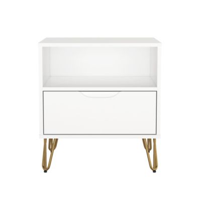 Manhattan Comfort 1-Drawer Avira 20 in. Nightstand