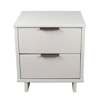 Manhattan Comfort 2-Drawer Granville 18 in. Solid Wood Nightstand