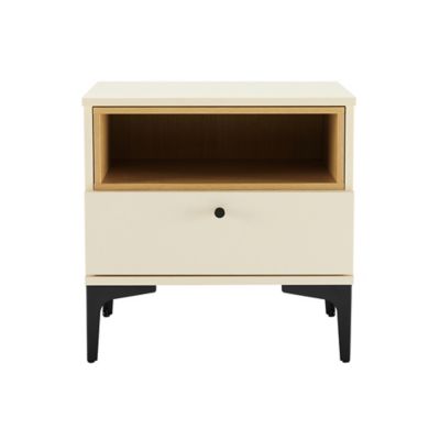 Manhattan Comfort 1-Drawer Amara 20 in. Nightstand