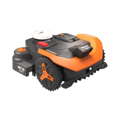 WORX 1/2 Acre Wire Free 2WD VSLAM & NRTK Enabled (17 deg.) Slope Robot Lawn Mower With Trimmer & AI Obstacle Avoidance